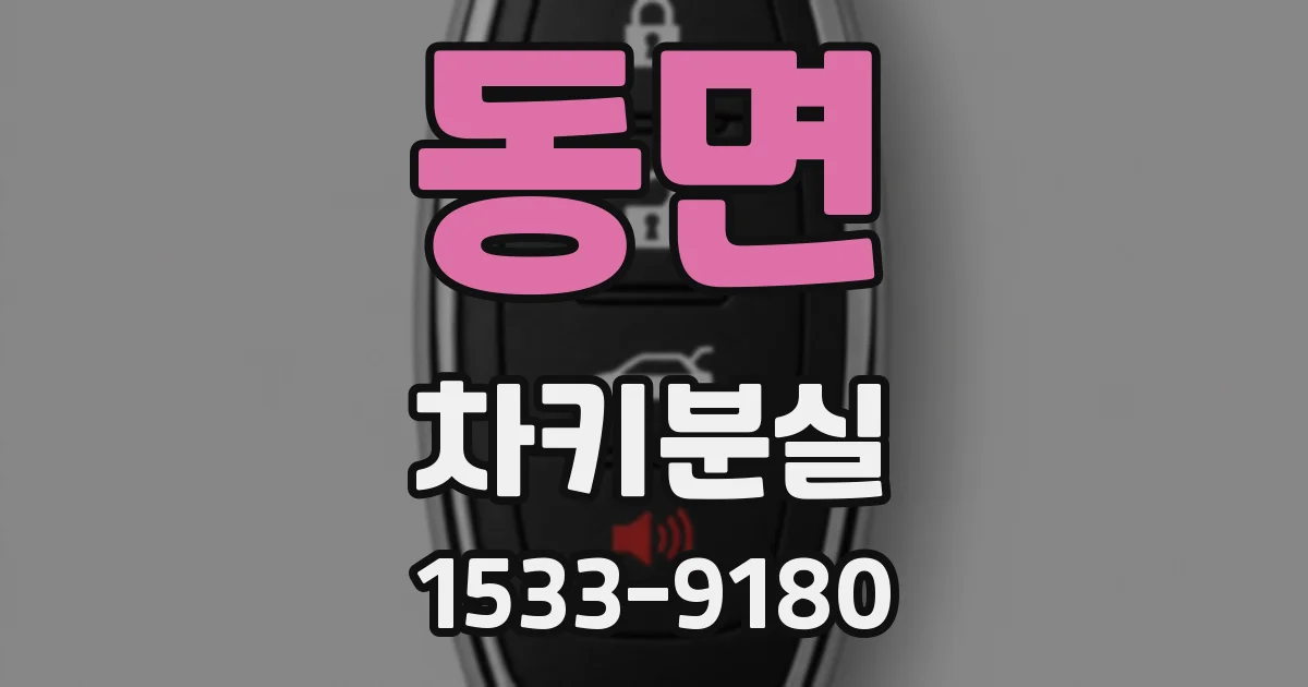 동면 차키분실