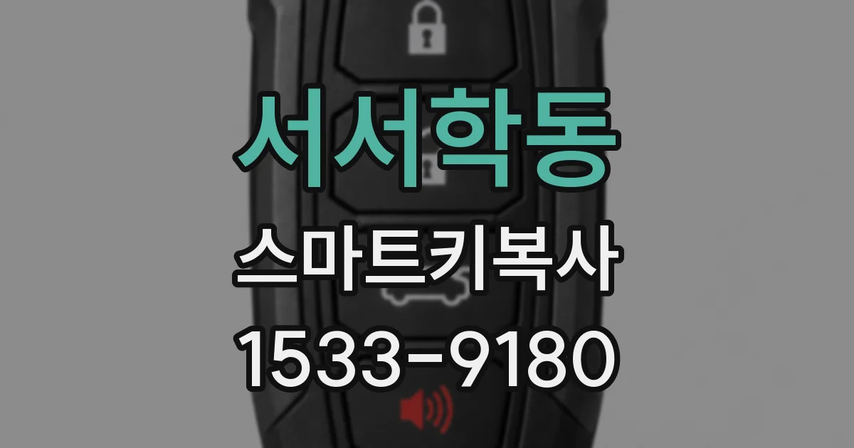 서서학동 스마트키복사
