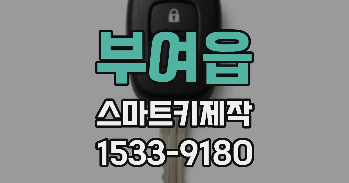 부여읍 스마트키제작