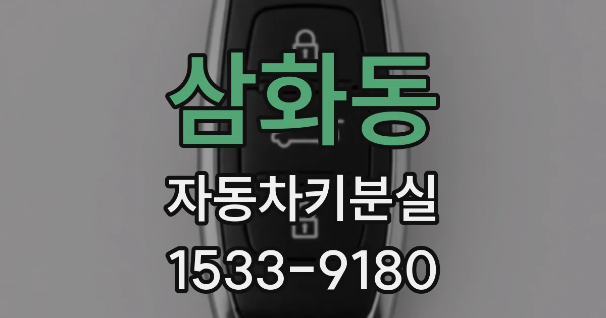 삼화동 자동차키분실