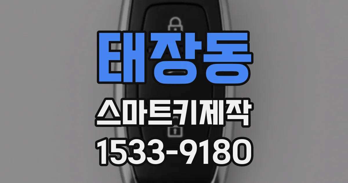 태장동 스마트키제작
