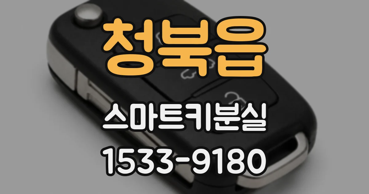 청북읍 스마트키분실