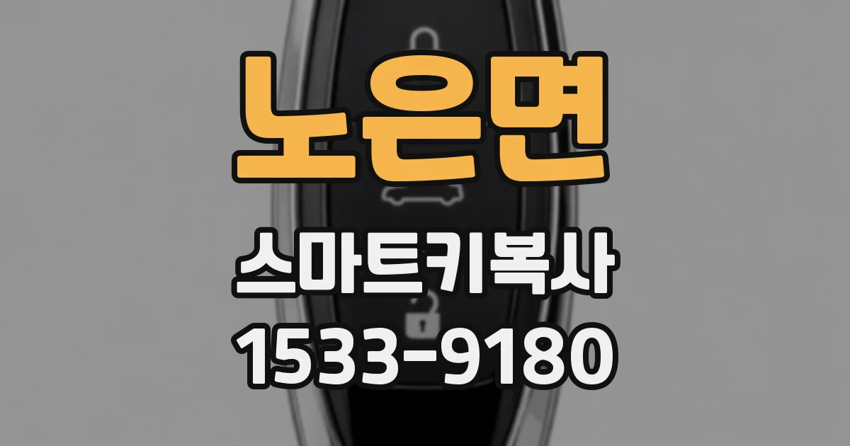 노은면 스마트키복사