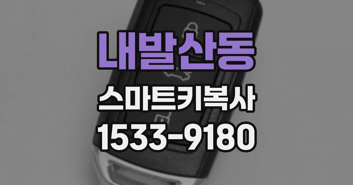내발산동 스마트키복사