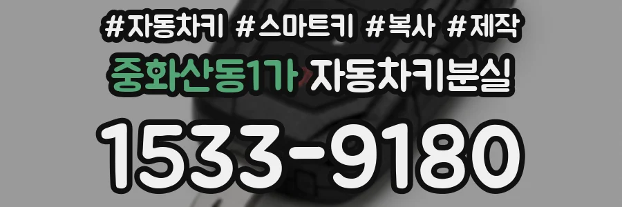 중화산동1가 자동차키분실