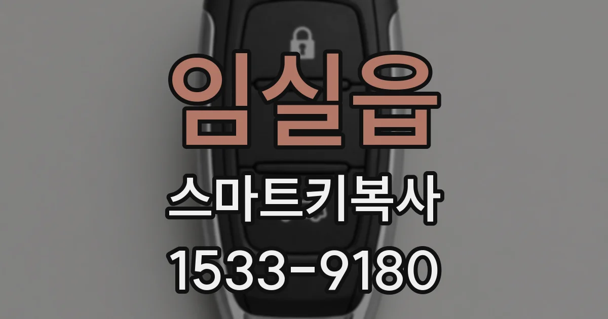 임실읍 스마트키복사