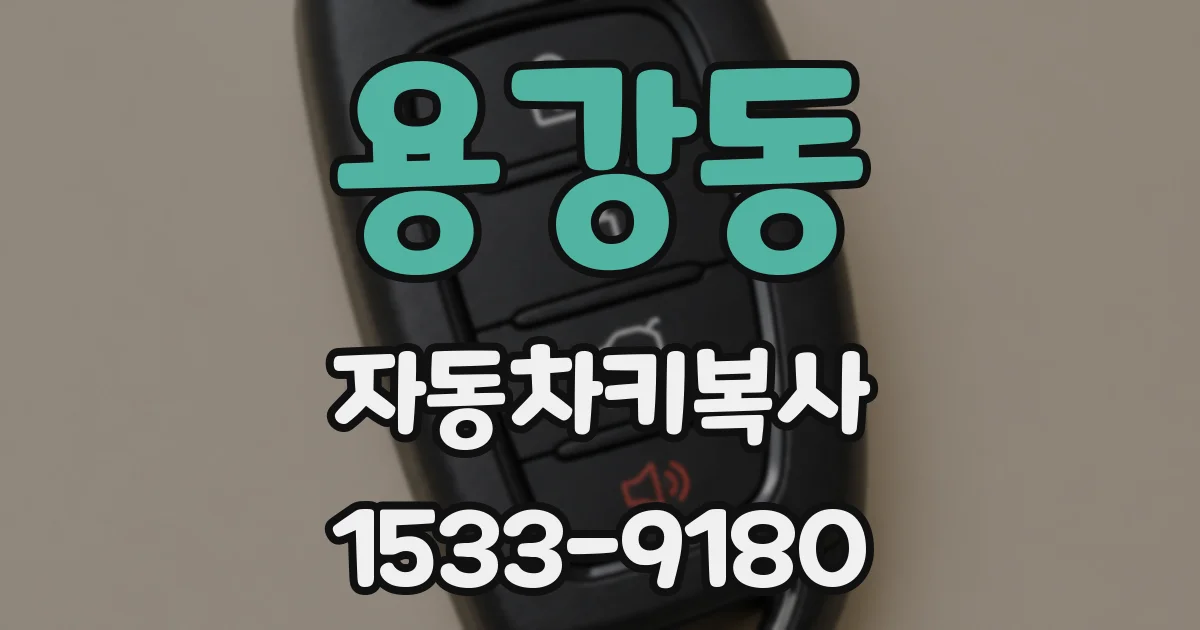 용강동 자동차키복사