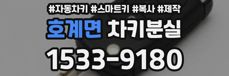 호계면 차키분실