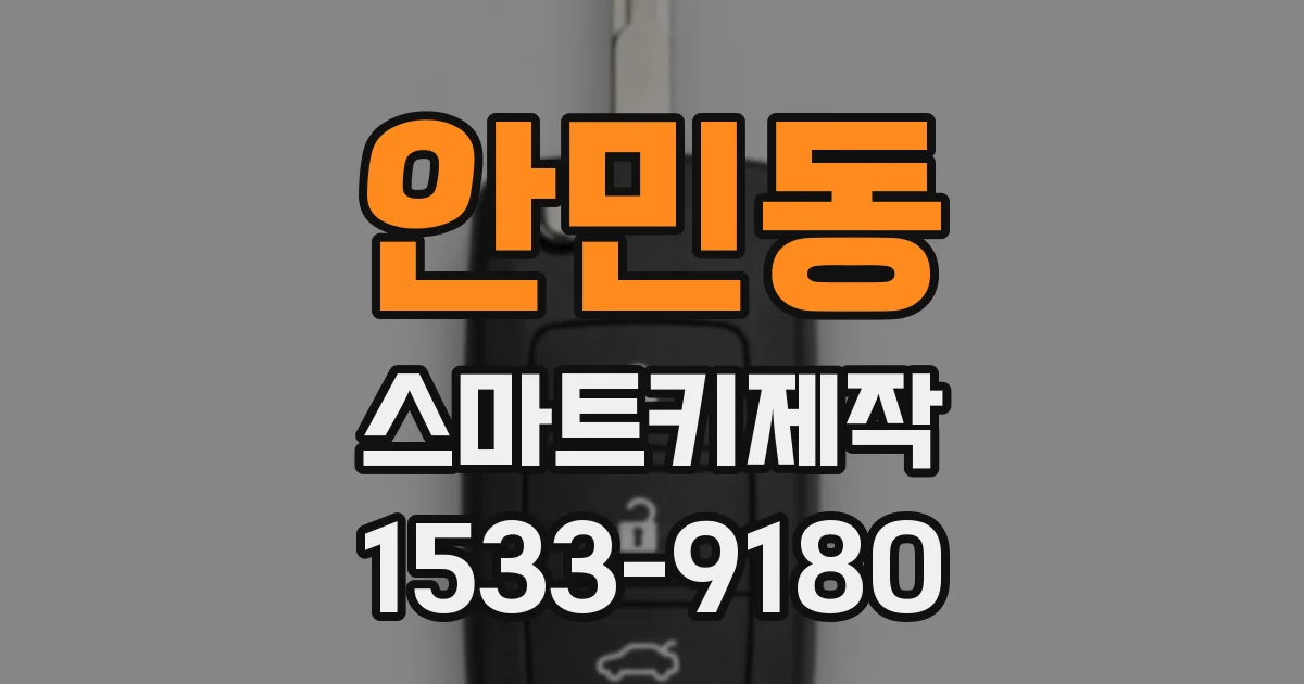 안민동 스마트키제작