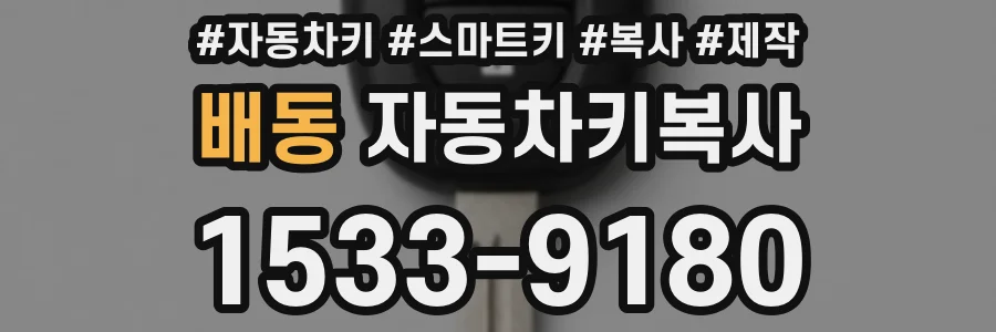 배동 자동차키복사