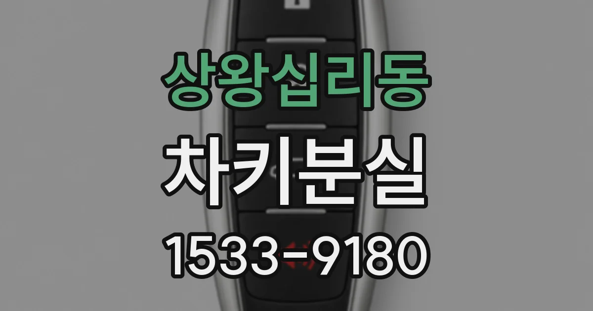 상왕십리동 차키분실