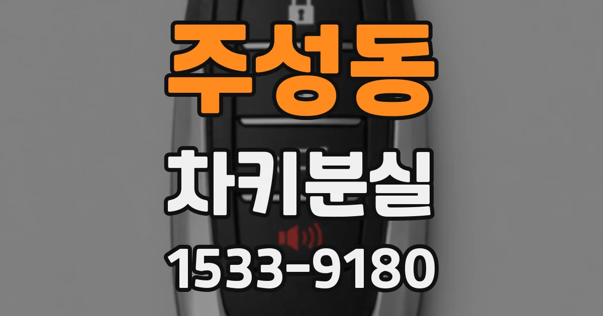 주성동 차키분실