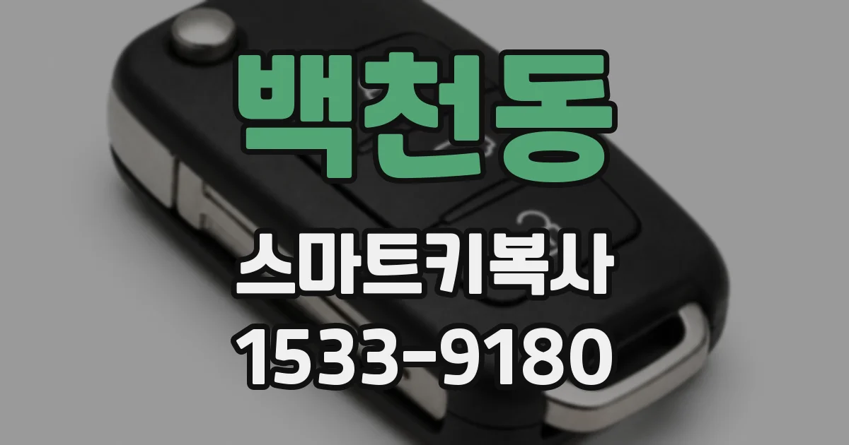 백천동 스마트키복사