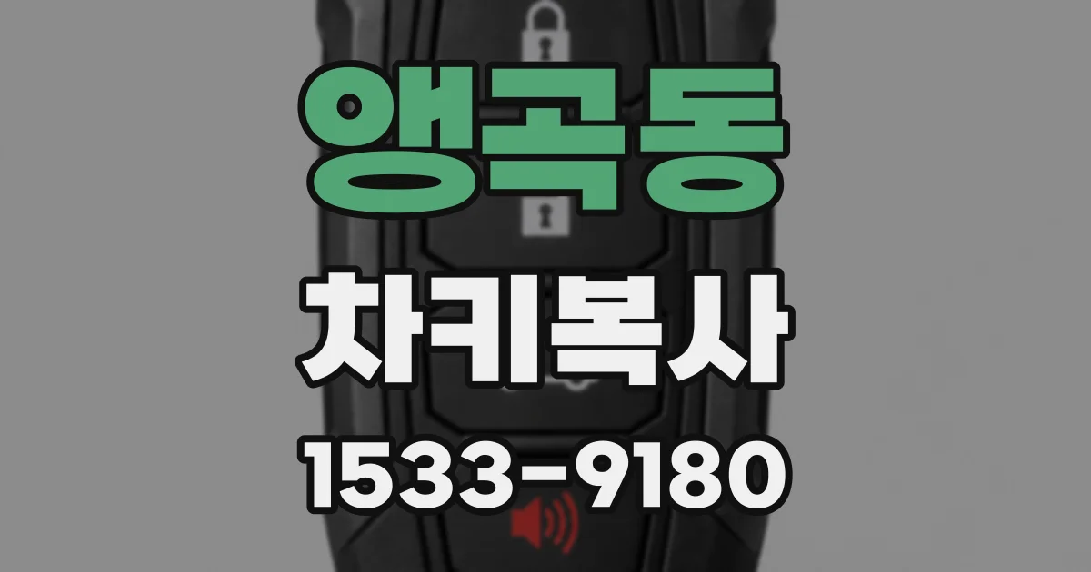 앵곡동 차키복사