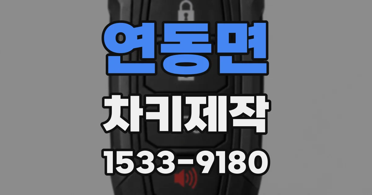 연동면 차키제작