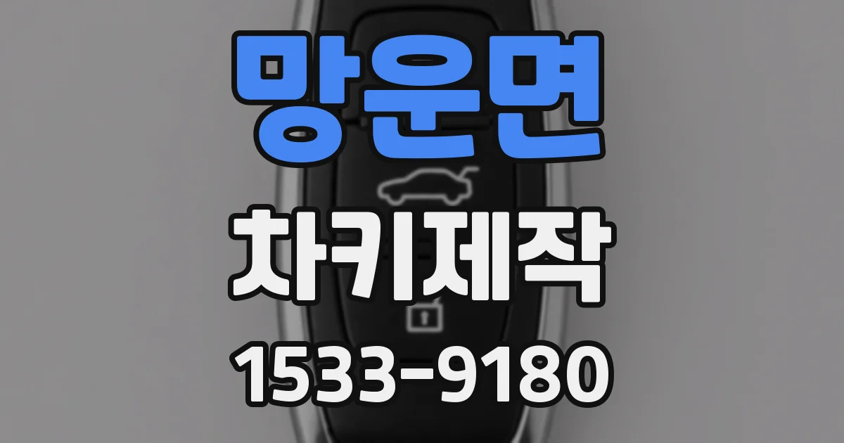 망운면 차키제작