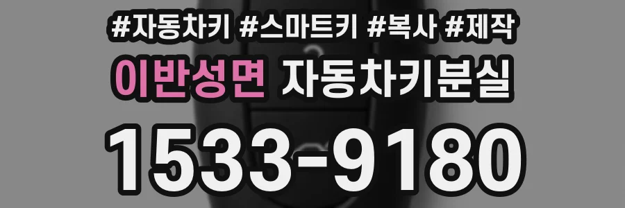 이반성면 자동차키분실