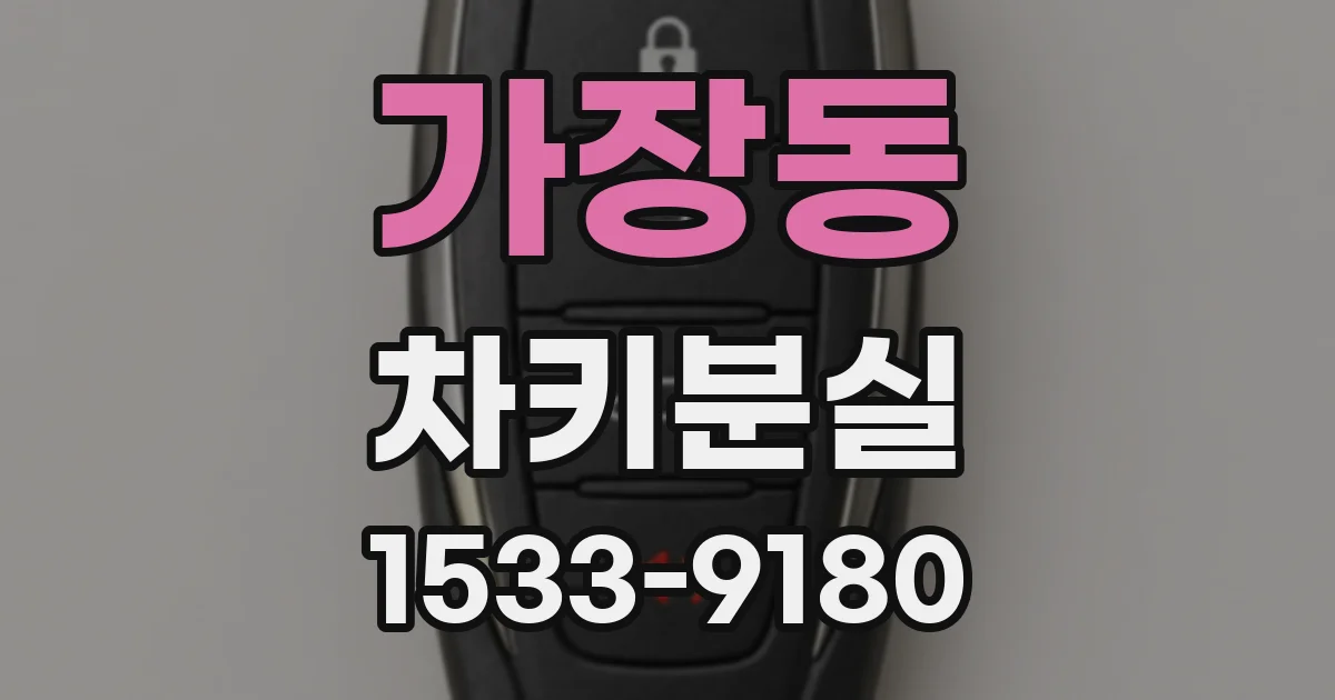 가장동 차키분실