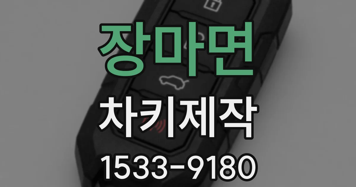 장마면 차키제작