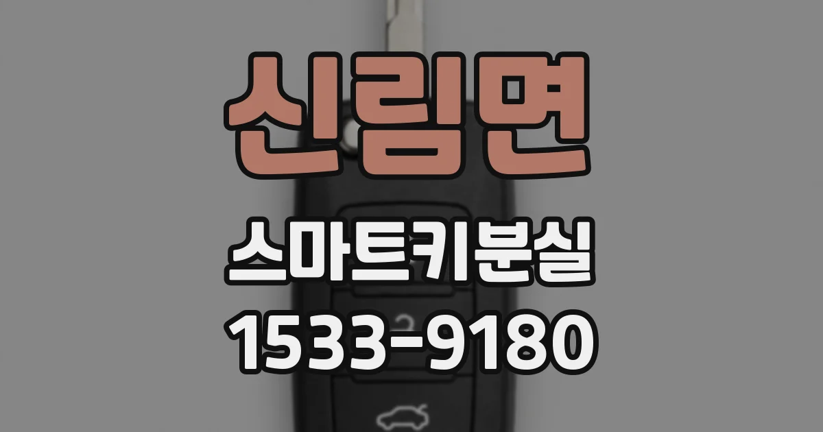신림면 스마트키분실