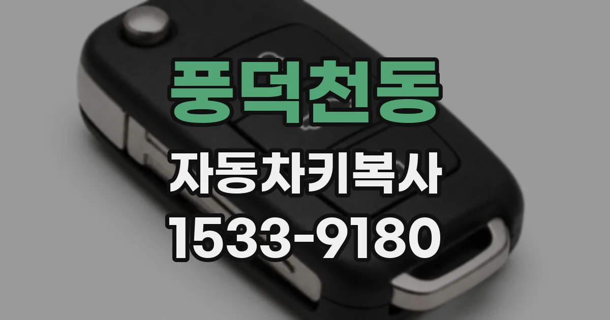 풍덕천동 자동차키복사