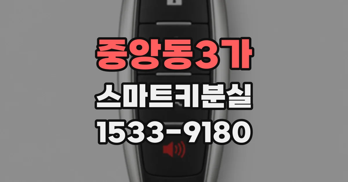 중앙동3가 스마트키분실