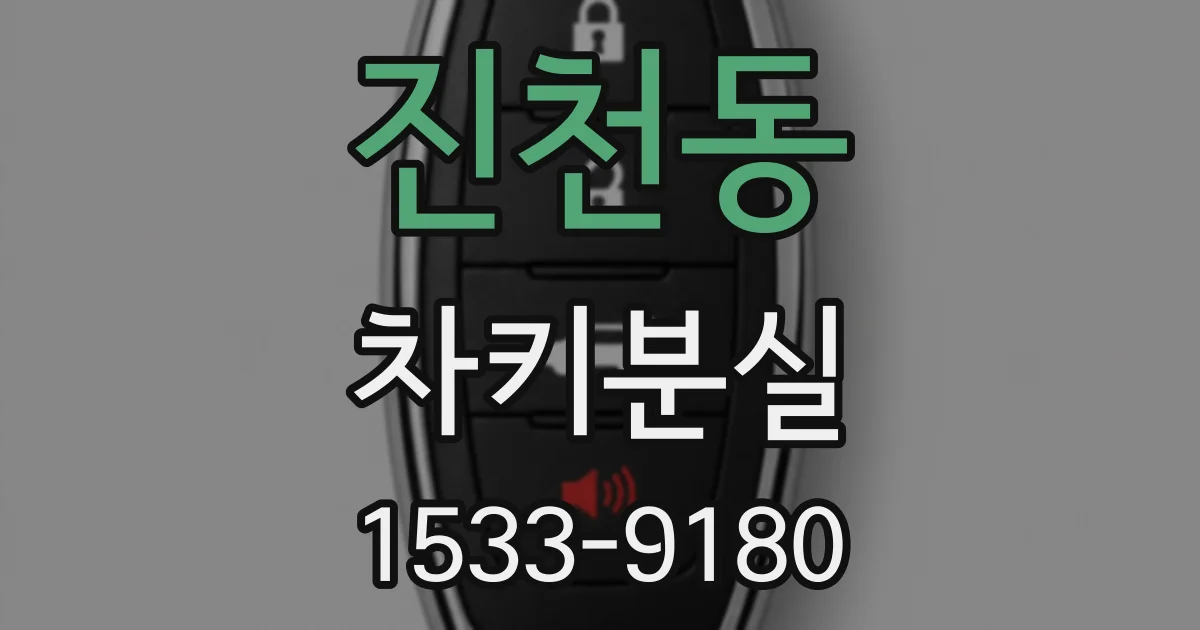 진천동 차키분실