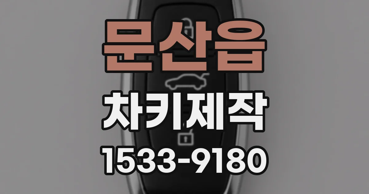 문산읍 차키제작