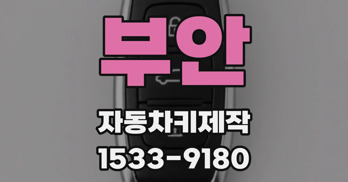 부안 자동차키제작