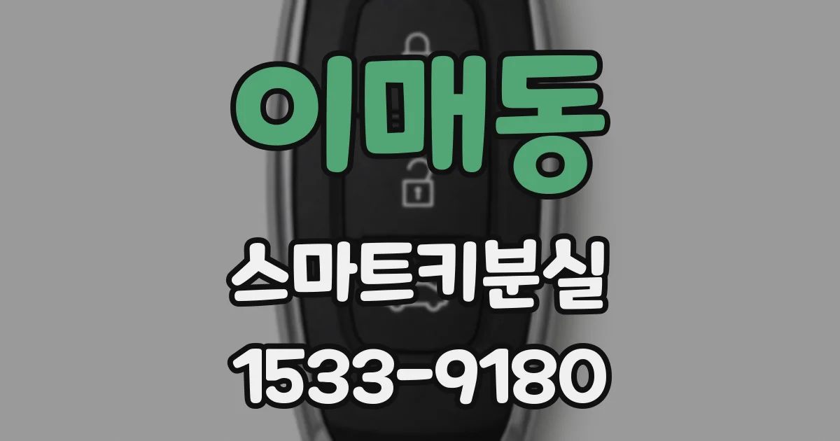 이매동 스마트키분실