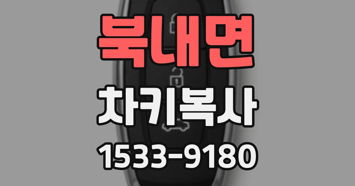 북내면 차키복사