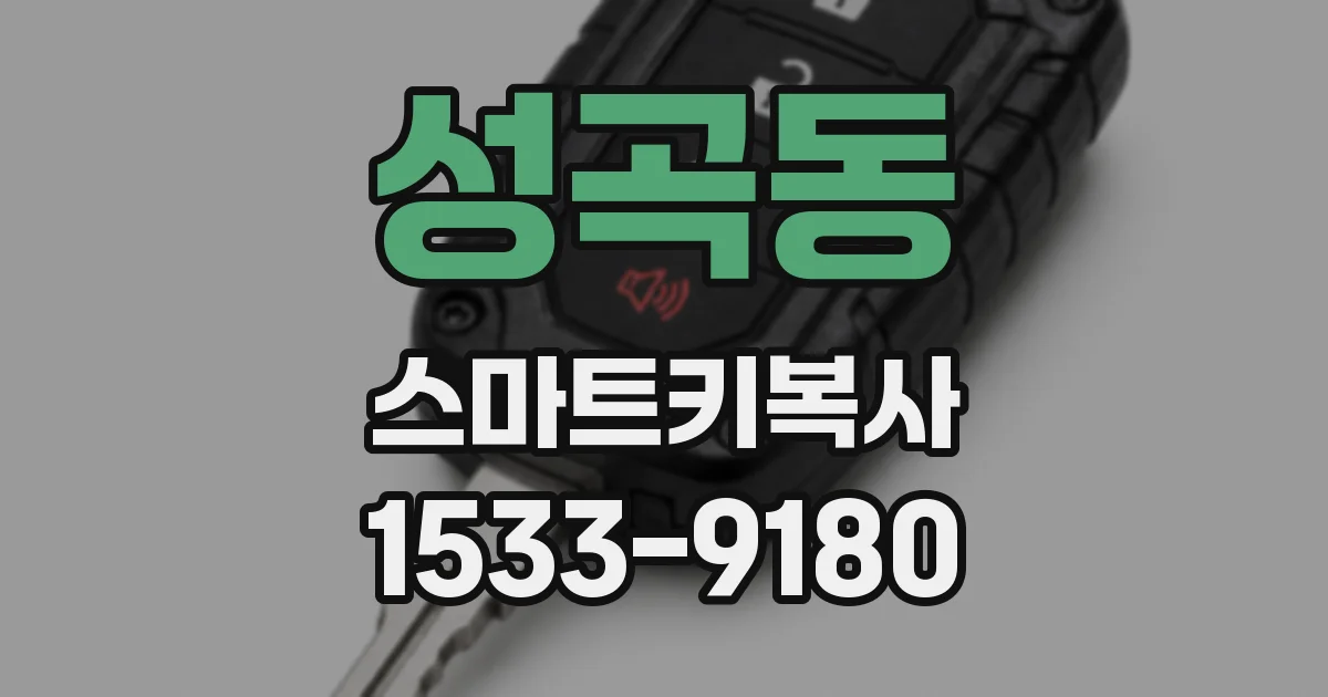 성곡동 스마트키복사