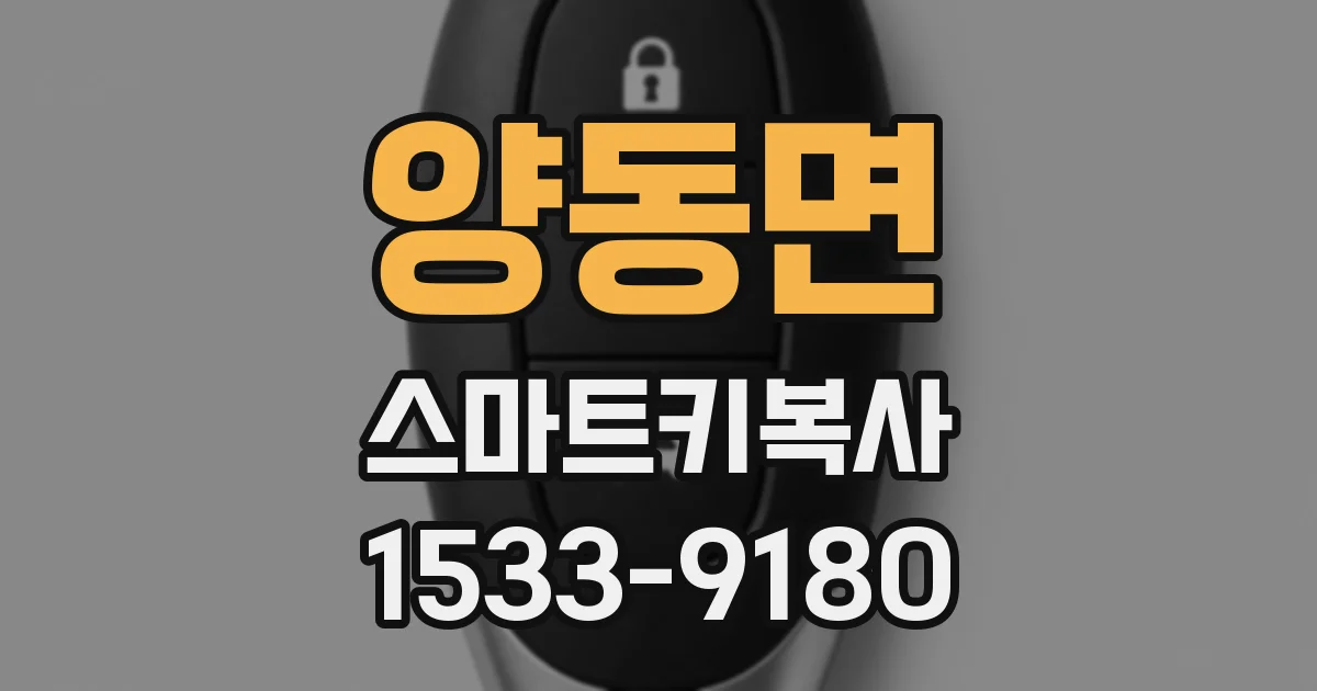 양동면 스마트키복사