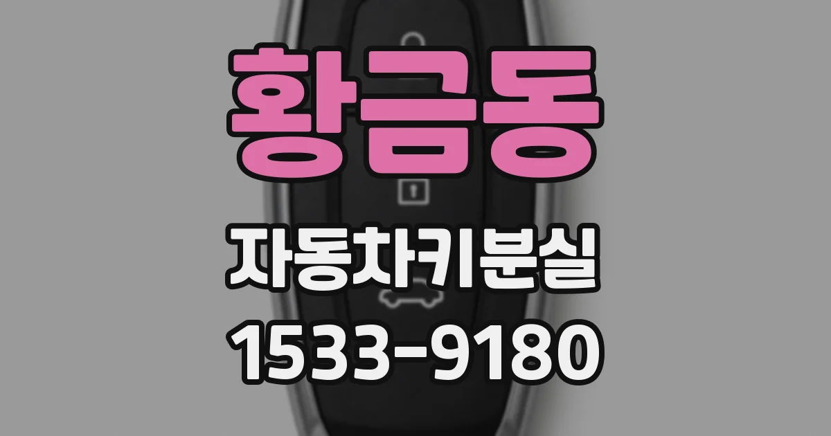 황금동 자동차키분실
