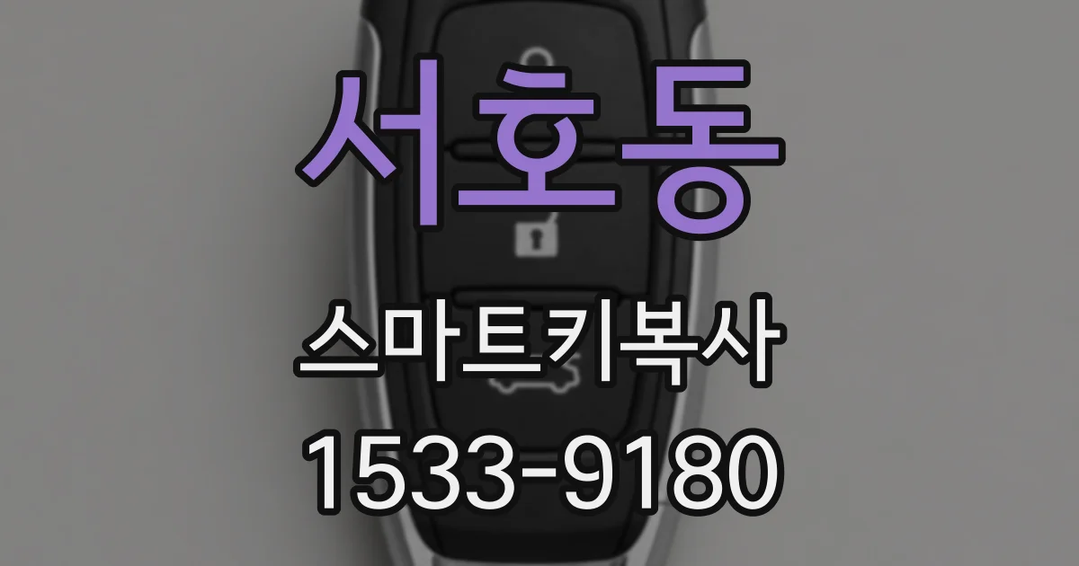 서호동 스마트키복사
