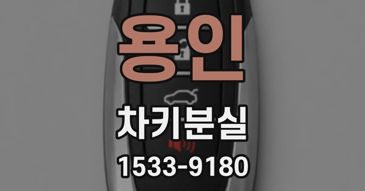 용인 차키분실