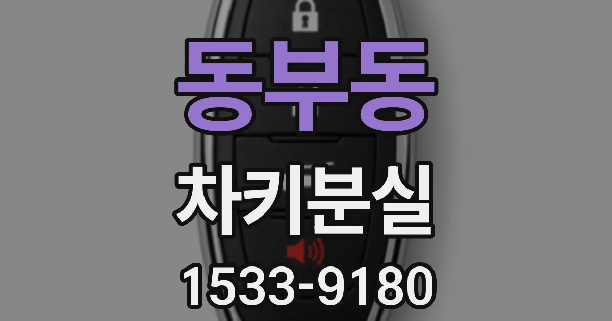 동부동 차키분실