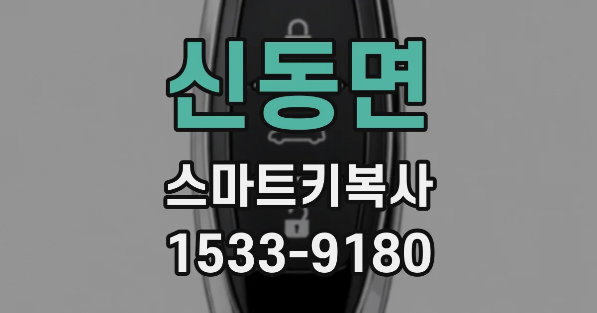신동면 스마트키복사