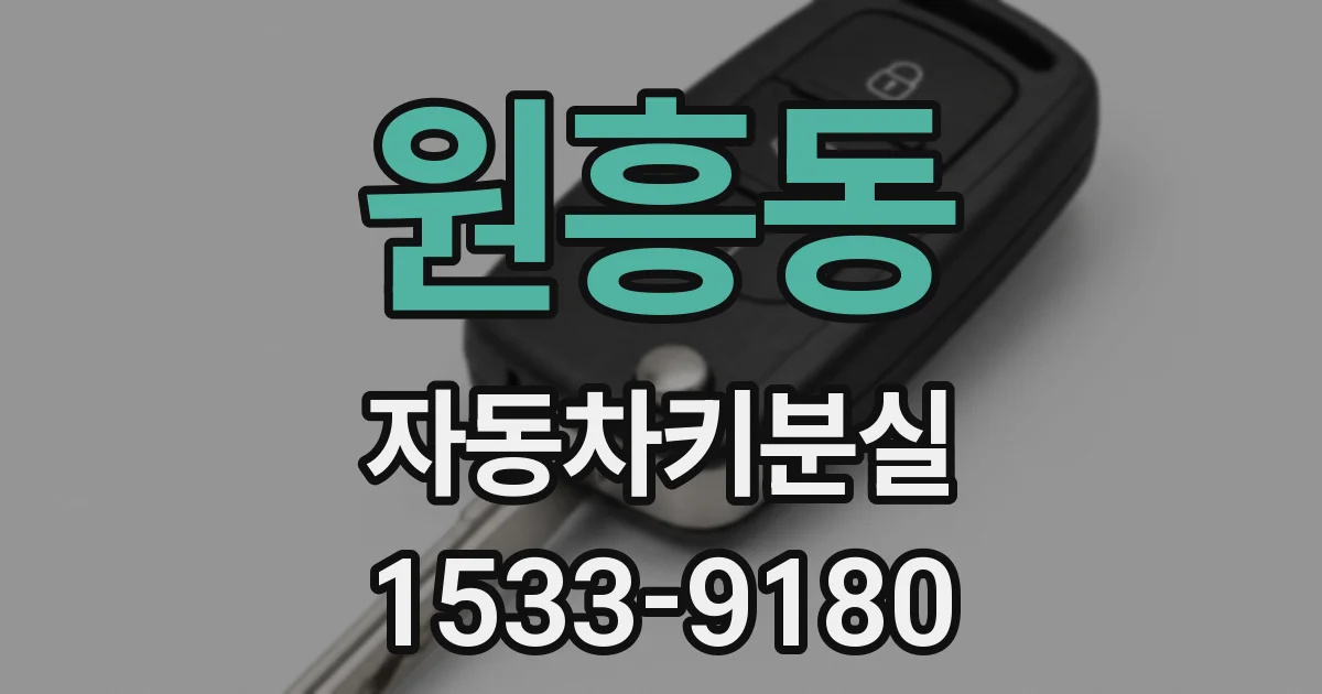 원흥동 자동차키분실