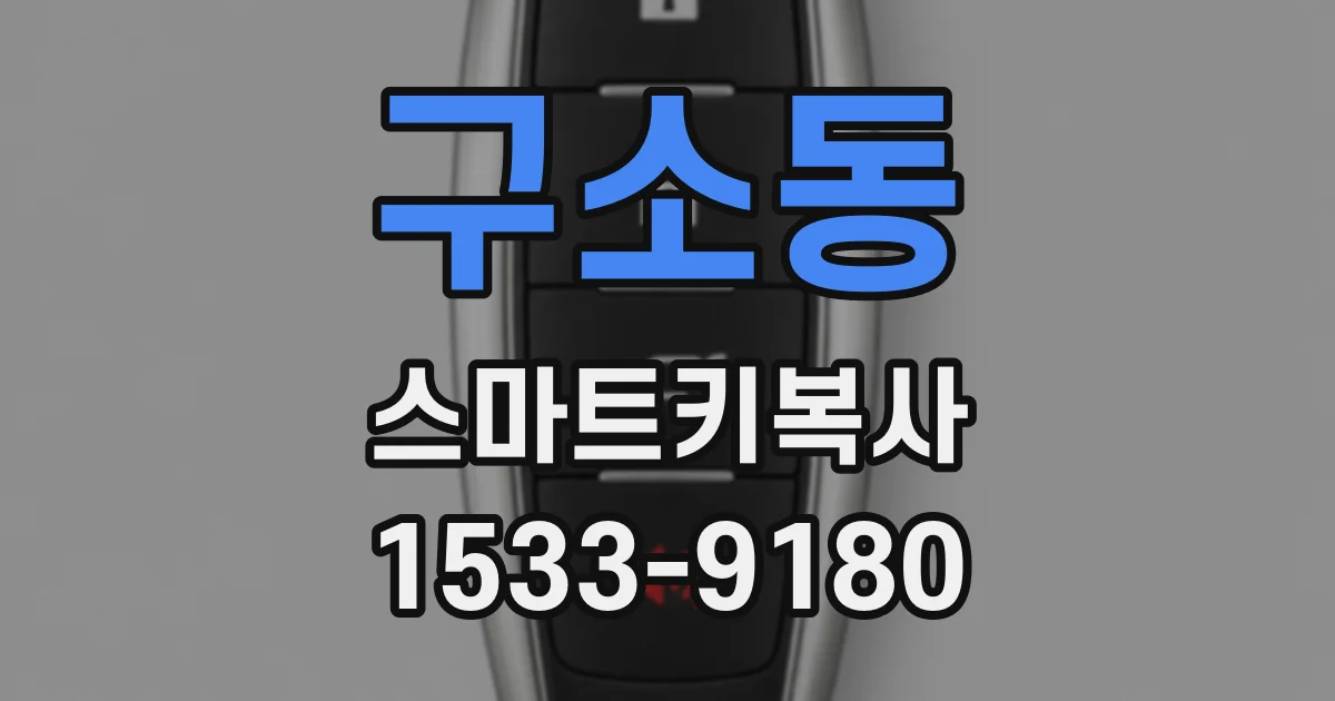 구소동 스마트키복사