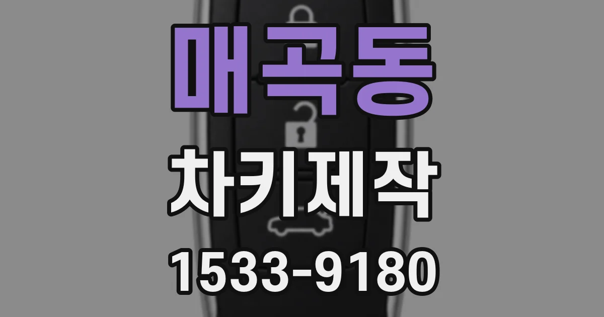 매곡동 차키제작