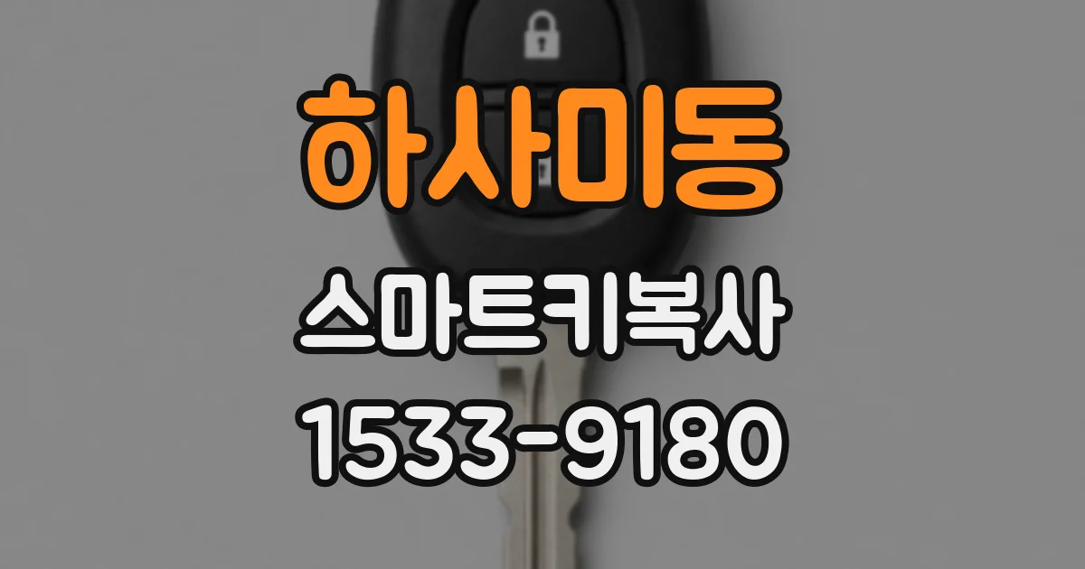하사미동 스마트키복사