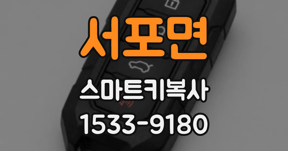 서포면 스마트키복사