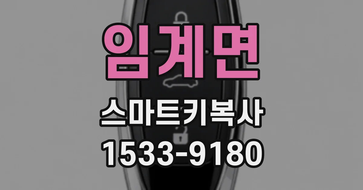 임계면 스마트키복사
