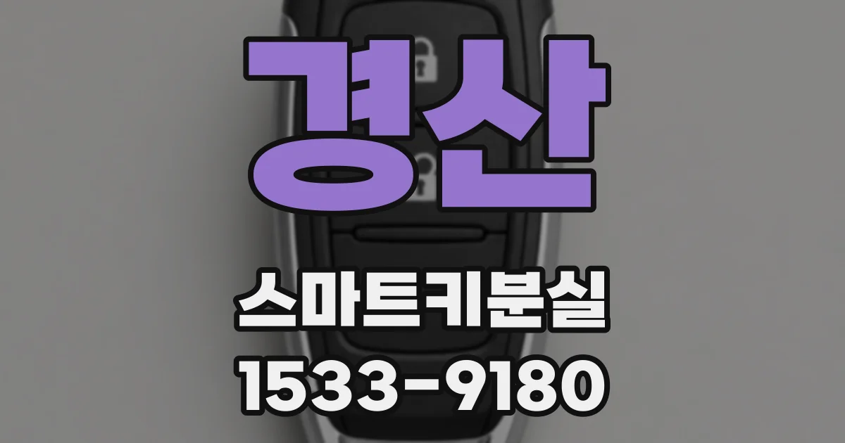 경산 스마트키분실