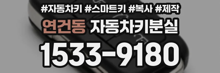 연건동 자동차키분실