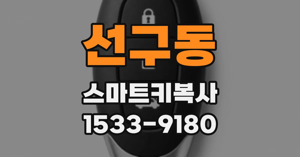 선구동 스마트키복사