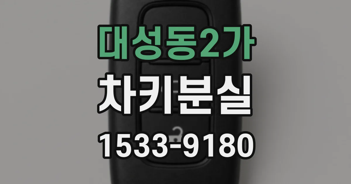 대성동2가 차키분실