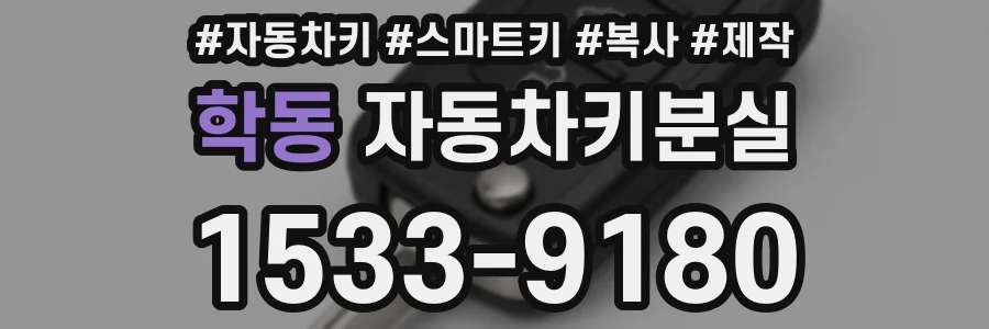 학동 자동차키분실
