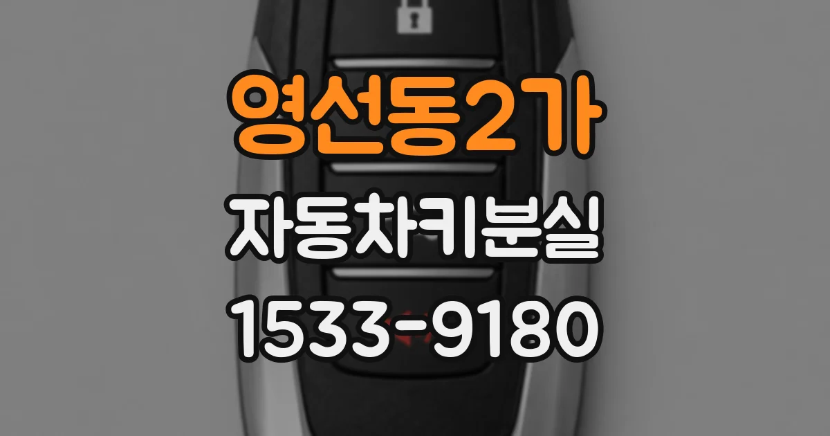 영선동2가 자동차키분실